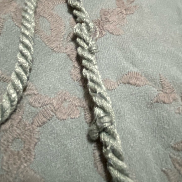 Anthropologie Saturday Sunday Zip Up Embroidered Gray/Green Hoodie in Size Small - Picture 11 of 13